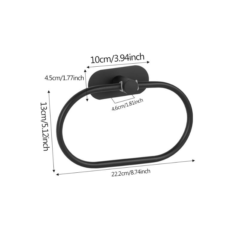 Stainless Steel Towel Ring Durable Bathroom Organizer, Easy to Install and space-Saving