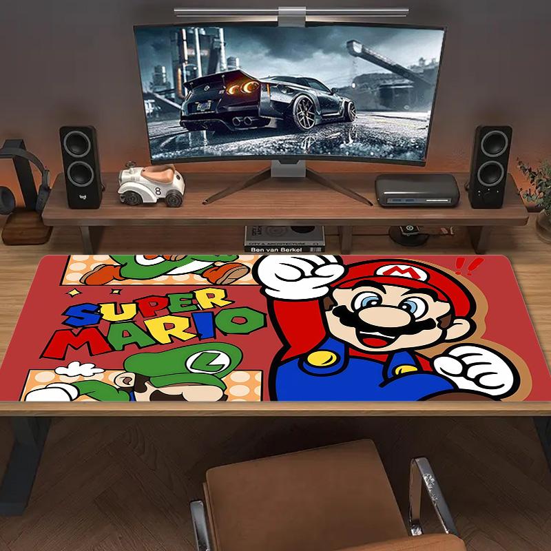 Super Mario3 Print Cushion Non-slip Laptop Tablet Big Mousepad XXL Mat Mini PC Playmat With Lock edge