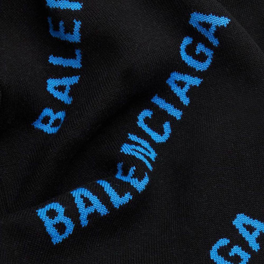 Balenciaga Pre Owned Monogram Crew Neck Sweater 625970T31781165