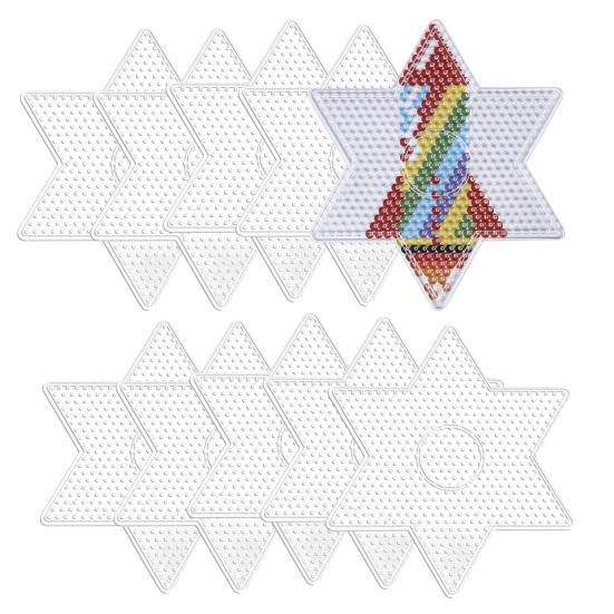 

10 шт., прозрачные бусины, легкие шаблоны, разнообразные формы, экологически чистые для идеальных проектов для тела, детские поделки