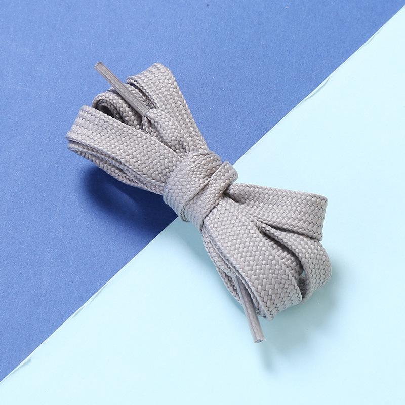 Durable Polyester Flat Shoelaces for Casual Shoes and Sneakers - Set of 2 Pairs In Multiple Solid Colors