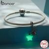 BAMOER Glow In The Dark 925 Sterling Silver Magical Fairy Charm Fit Original Bracelet DIY 925 Bamoer Luminous Beads