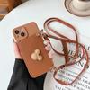 For Iphone16Promax Phone Case Apple 17 Crossbody Rope 13 Mickey Mouse Wallet 15/Xr Card Case 8