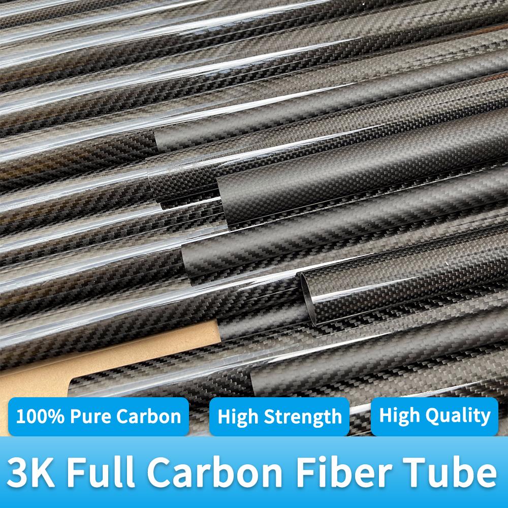 3k Carbon Fiber Tube Twill Matte OD18 20 21 22 23 24 25 26 27 28 29 30 32 35mm Length 1000mm Drone AccessoriesCarbon Fiber Tube