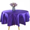 Round Satin Tablecloth Luxury Wedding Decor Christmas Birthday Baby Shower Home Party Tablecloth Overlays Coffee Table Cover