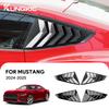 Spoiler Lateral Posterior Stil Fibră de Carbon pentru Ford Mustang GT S650 2024-2026, Splitter Triunghiular Negru Lucios