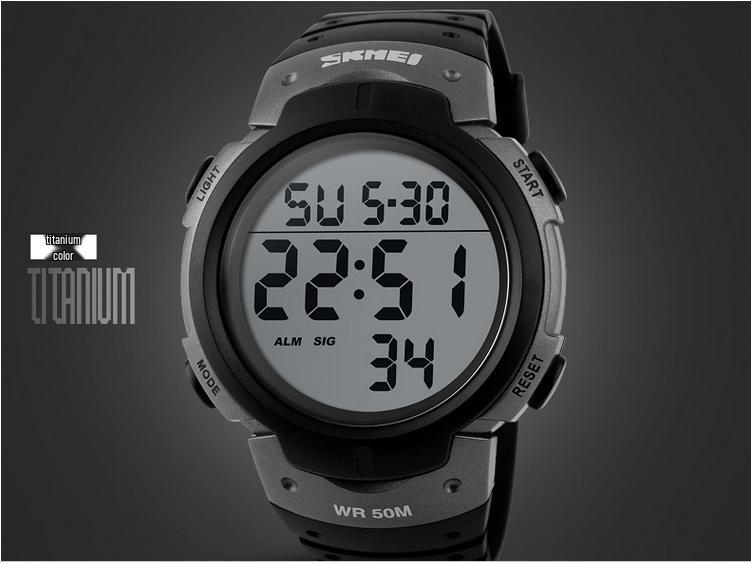 SKMEI 1068 Waterproof Sports Watch: Large Dial, Unisex, Multifunctional for Outdoor & Students