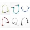 Colorful Guitar Effect Pedal Cables Instrument Audio Leads Patch Cord 21cm Length 1/4 Inch Right Angle TS Plug 6pcs/pack