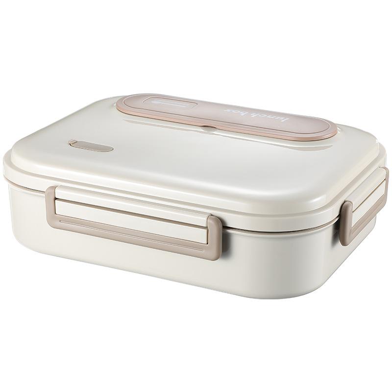 Large-capacity 304 Stainless Steel Lunch Box with Tableware for Adults Kids Leakproof Food Containers Portable Grids Bento Box