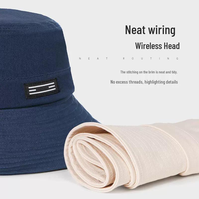 Japanese Style Wide Brim Fisherman Summer Hat - Sun Protection Fashion for Men & Women, Face Slimming Design.