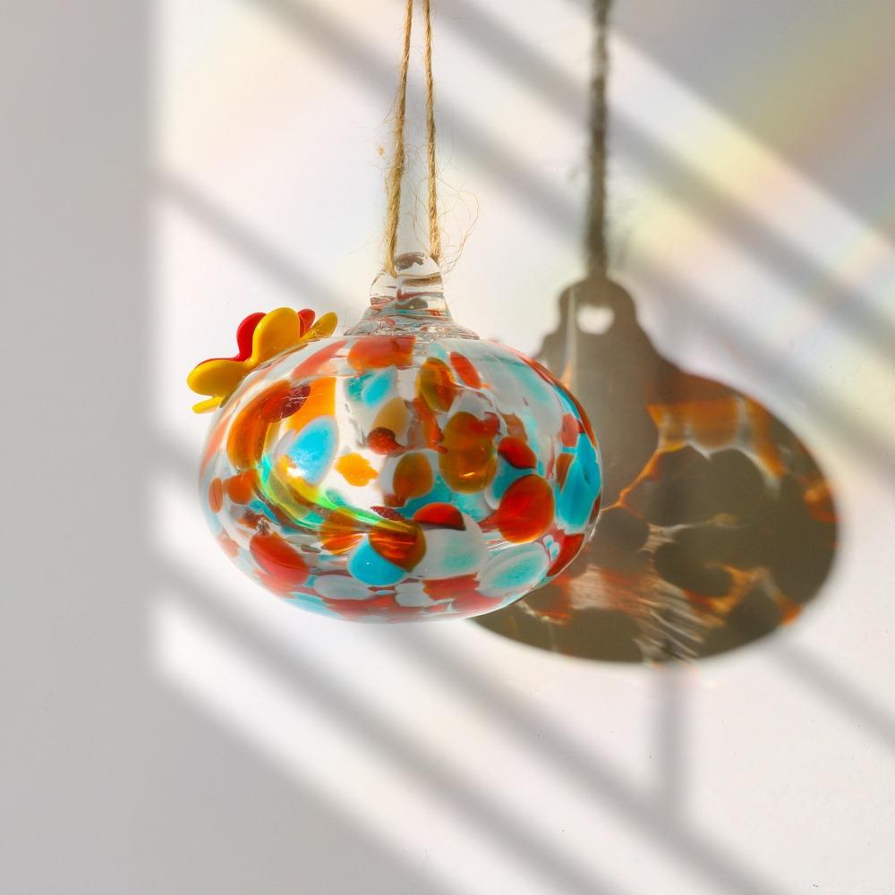 Droplet Shaped Bird Feeder Glass Ball Water Container Easy To Clean Hummingbird Feeder For Window