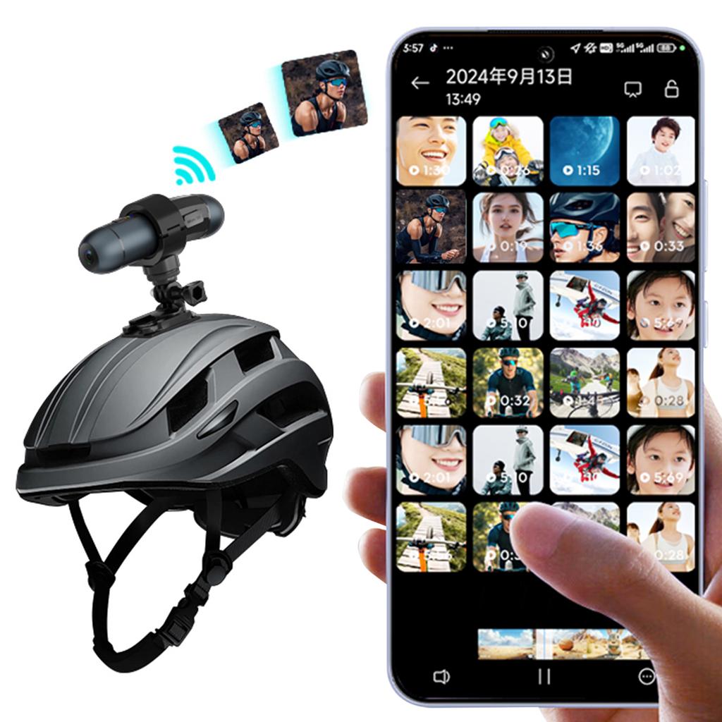 Motorcycle Helmet Camera Waterproof Bike Video Camera Sports Action Camera for Motorcycle Bike & Outdoor Adventures