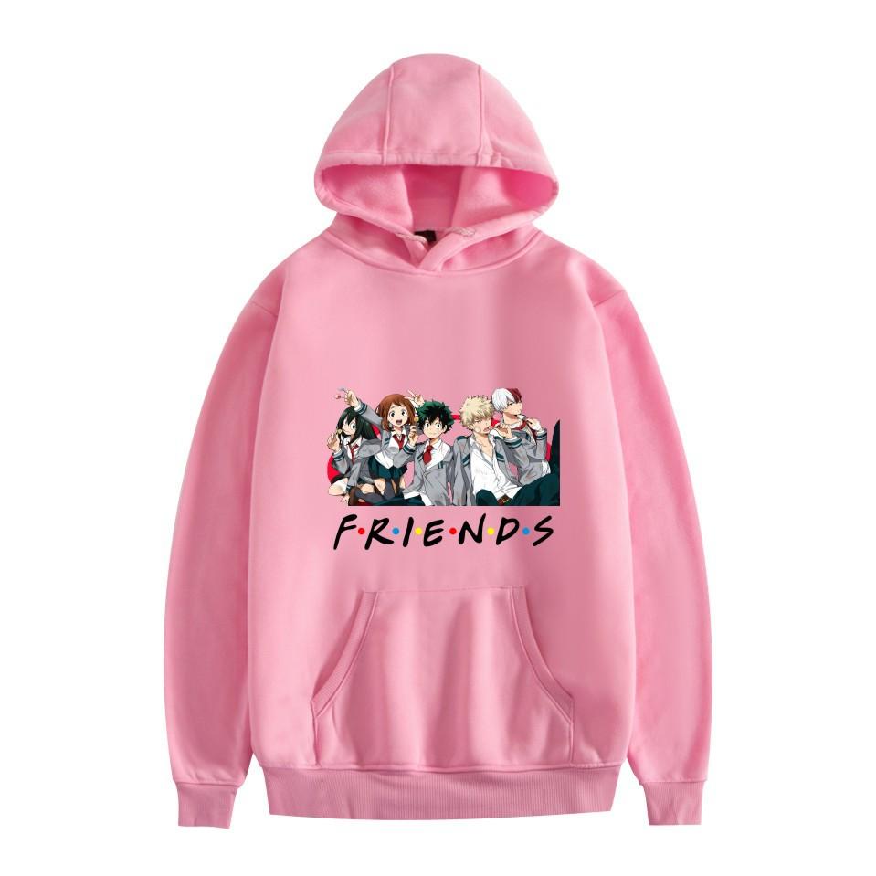 pink vetements moletom com capuz