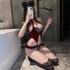 Sex unterwäsche sexy hohlen offenen schritt einteiliges cheongsam freies heißer teaser sexy uniform versuchung pyjama set
