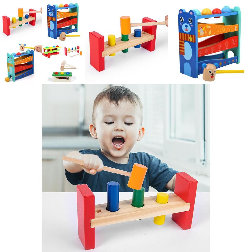 Educational Wooden Pinball Machine For Children Handeye Coordination And Fine Motor Skills