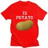 Male Is Potato As Seen On Late Night Television T Shirts Short Sleeve Cotton TShirt Casual Loose Oversized Streetwear Clothes