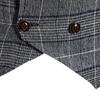 Herr Business Slim Fit Casual Herrväst för bröllop Mjuk ull Tweedväst Fiskbensgroosmen Retro Vintage Slim