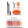 VIBELY Matte Non-Stick Lip Liner Lipstick 12 Shades Brown Outlining Lip Pencil Makeup