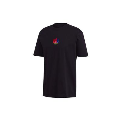 Чоловіча футболка з круглим вирізом і коротким рукавом Originals 3D Trifoil Tee, чорний GE0829
