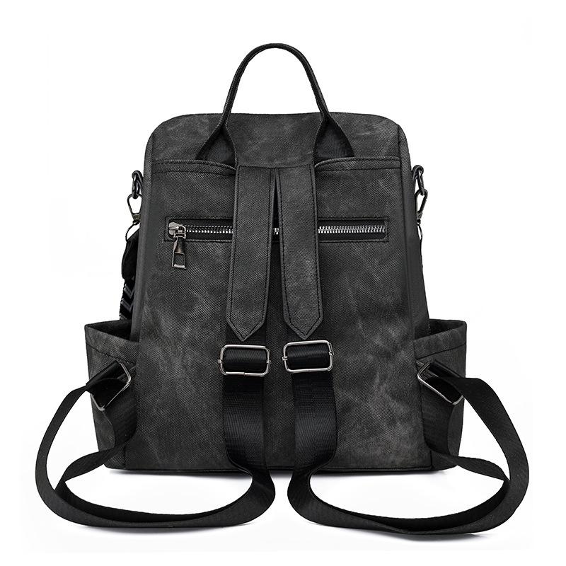 Soft Leather Backpack Women's New Ins Simple Large Capacity Versatile Fashion Women's Backpack