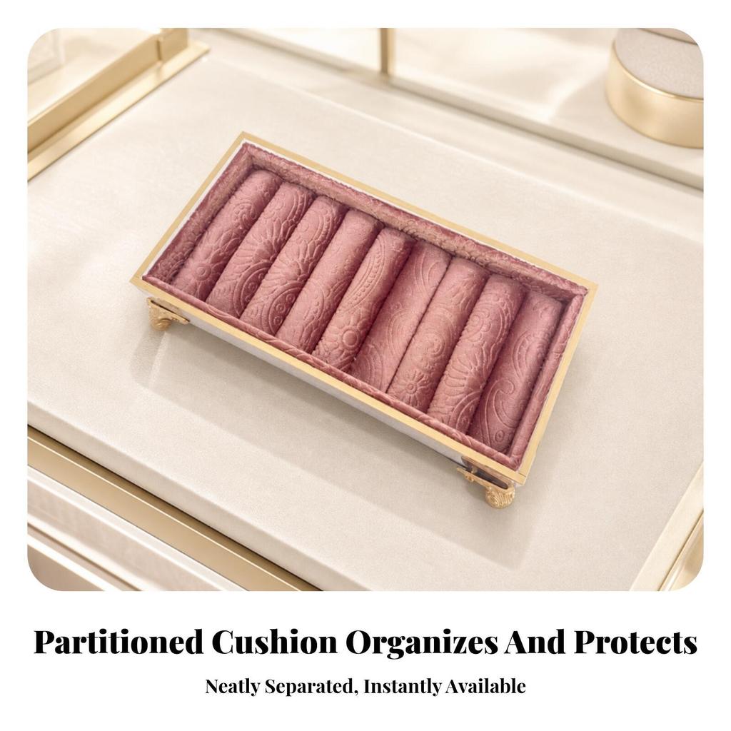 Padded Jewelry Display Tray | Vintage, finger band Tray, Desktop, for