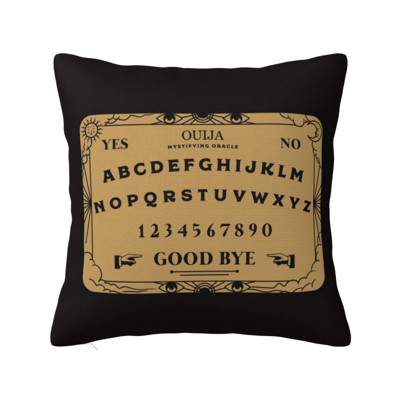 Ouija Spirit Board Pouzdro na polštář Pohovka Halloween čarodějnictví Okultní severský povlak na polštář čtvercový povlak na polštář