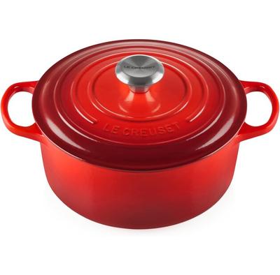 Cast Iron Roaster Le Creuset Signature Round 24 Cm Cherry Red 4.2 L (21177240602430)