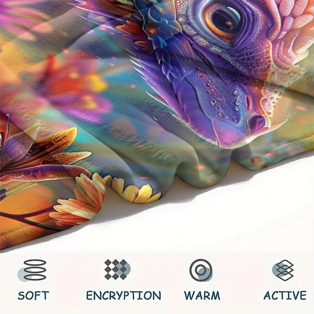 1 pièce Couverture en Flanelle Imprimée Dessin Animé, Haute Qualité Confortable pour Toutes les Saisons, Décoration de Maison, Chaleur et Confort, Parfait pour un Cadeau de Noël ou d'Anniversaire