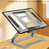GFS13-TT Foldable Desktop Stand for Laptop Carbon Steel Adjustable Height Notebook Bracket