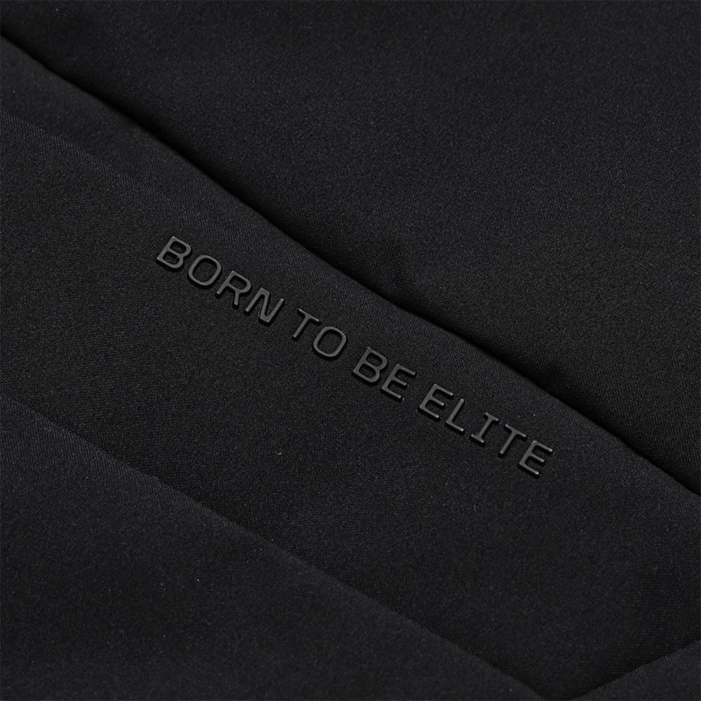 FILA Golf Series Simple Personality Trendy Casual Sports Comfortable Goose Down Warm Versatile Hooded Mid-Length Down Jacket A51M545901FBK