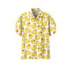 Hawaiian Casual Shirt Duck Print Men's Open Button Top Cool Comfortable Short Sleeves