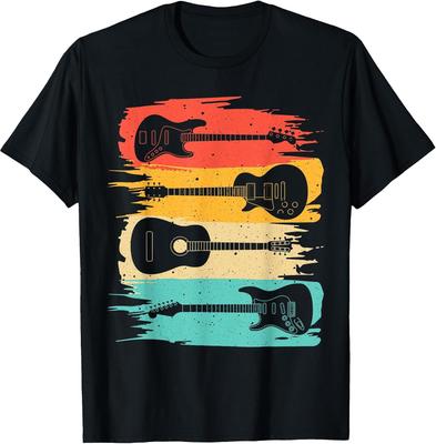 Retro Guitar T-Shirt for Music Lovers and Band Members