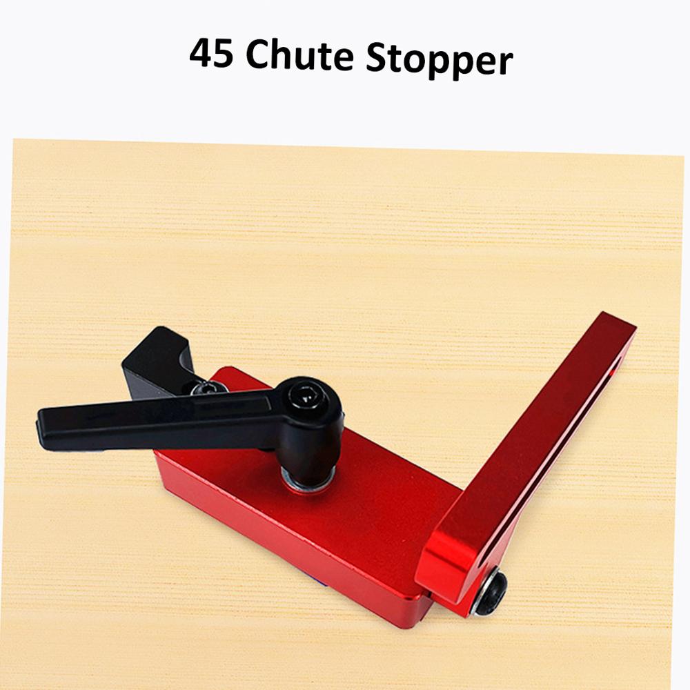 45er Nut Aluminiumlegierung T-Nuten Holzbearbeitung Gehrungsanschlag Anschlagstopper für Holzbearbeitungswerkbank