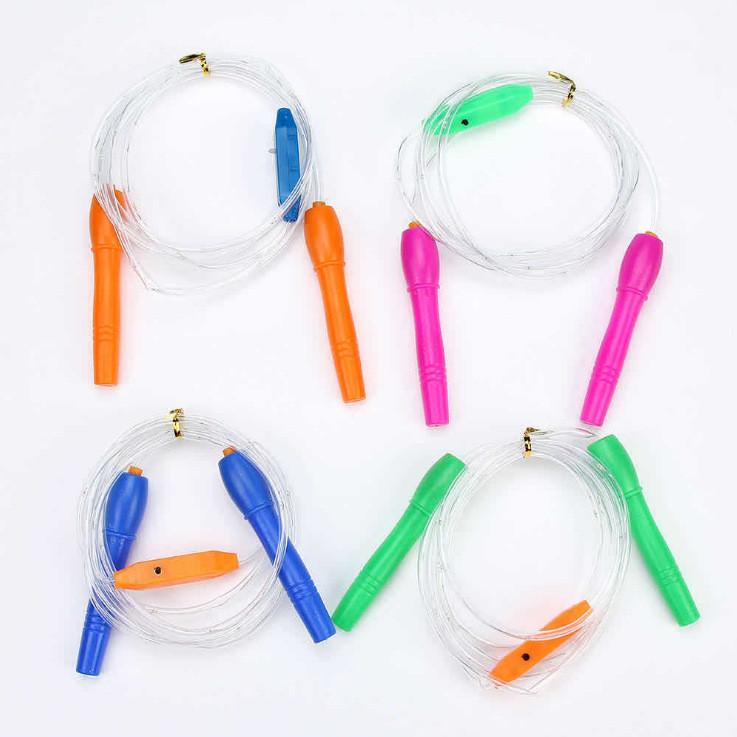 Neon Fluorescent Jump Rope For Fat Burning And Cardio Workouts With Nightlight Effect For All Ages