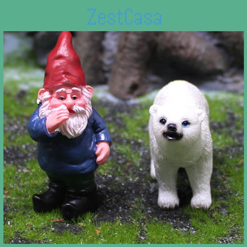 Polar And Dwarf Bear Ornament Garden Micro Landscape Decoration Suitable Kid For