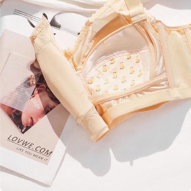 Underwear Women's Thin Full Cup Adjustable Bra with Gathered and Gathered Accessory Breasts Anti Sagging Plus Size Bra