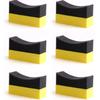 Car Professional Tyre Tire Dressing Applicator Curved Foam Sponge Pad Household Vehicles With Multifunctional Anti-dead