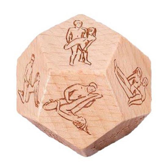 Date Night Dice Peppen Sie Ihr Liebesleben mit 18 aufregenden Yoga-Posen auf. Vielseitige Yoga-Requisiten aus Holz. Jubiläumsgeschenk