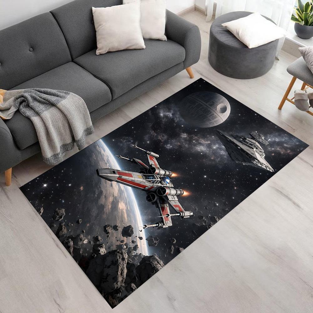 Star Wars Floor Rug Office Rug Design for Foyer Outdoor Game Room Decorate Room Anti-slip Rug Office Home Decor Perfect Gift for Women Men