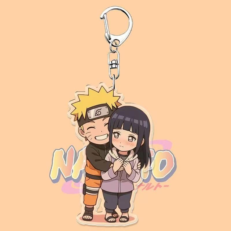 Anime Naruto Portachiavi in acrilico Accessori Naruto Uzumaki Portachiavi Cartoon