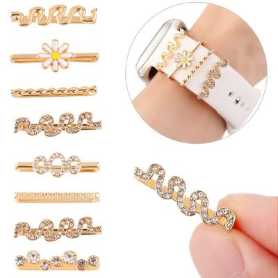 Nails Bracelet Charms Decorative Ring Decorative Ring Watch Band Ornament Diamond Ornament