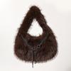Plush bag women's new autumn and winter leisure chain messenger bag portable fluffy dumpling bag
