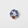 Hydrangea & Ladybug Brooch VBRV3163 UB [Vendome Boutique]