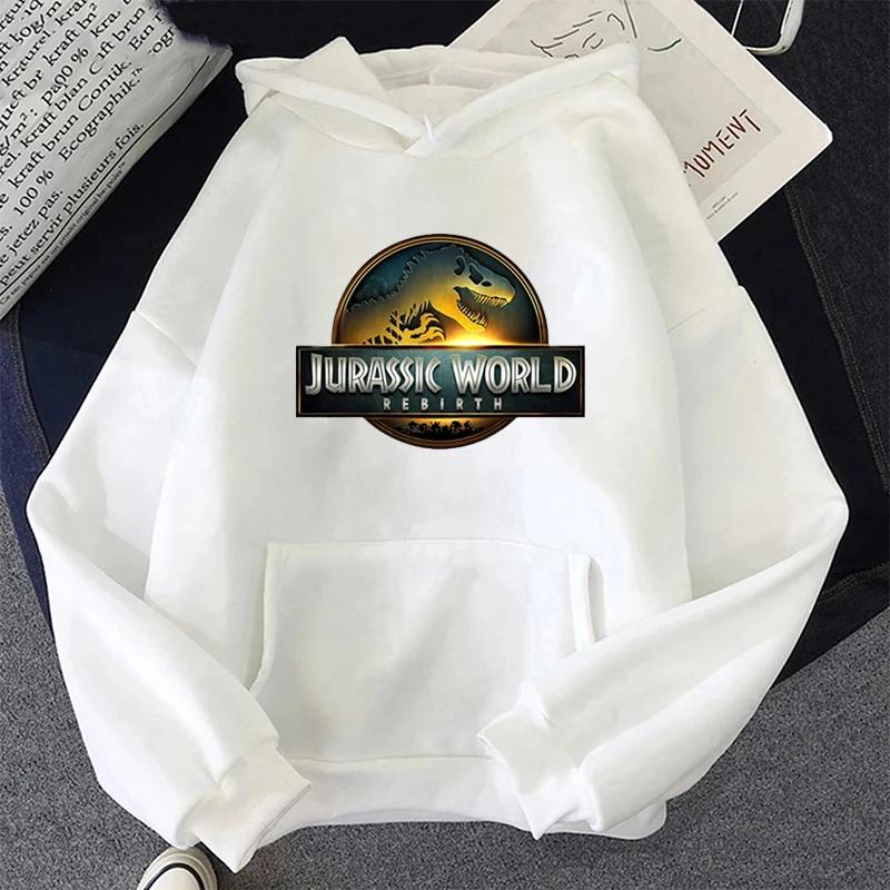 Men's Autumn Winter Hoodies Dinosaurs Garphic Printed Sweatshirt Unisex Casual Fashion O-Neck Long Sleeve Fleece Pullover