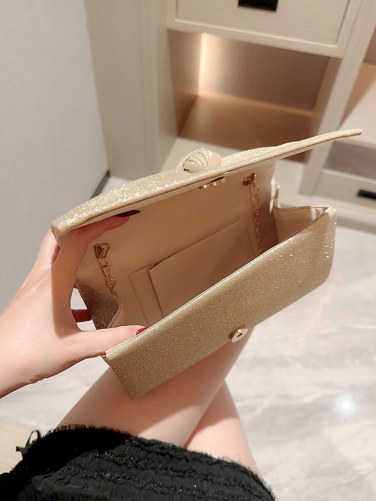 Women's Classic Cross Design Sparkling Flap Evening Bag Clutch Bag Party Bag Prom Bag Evening Bag Dress Bag Wedding Bag