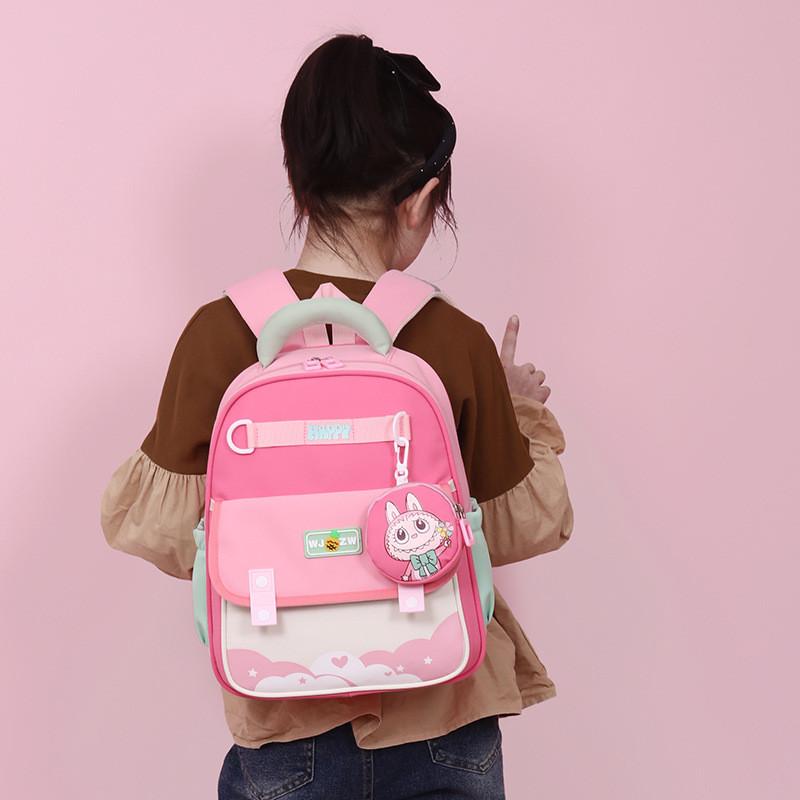 Childrens Backpack Letter With Adjustable Shoulder Strap Zipper Design