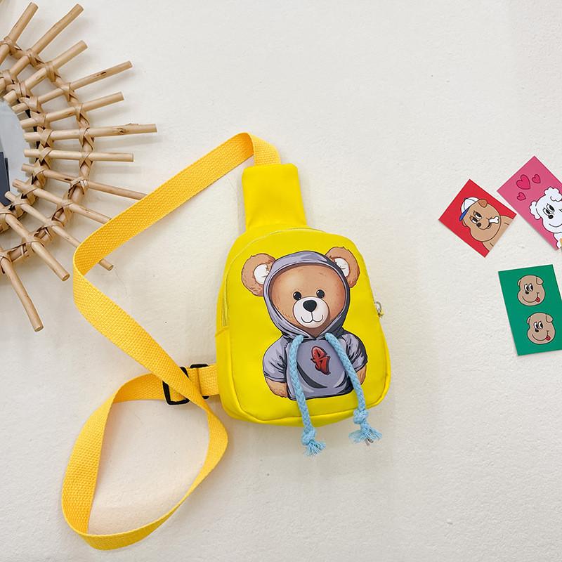 Adorable Bear Toddler Crossbody Bag Cute Kids Chest Bag Small Coin Pouch