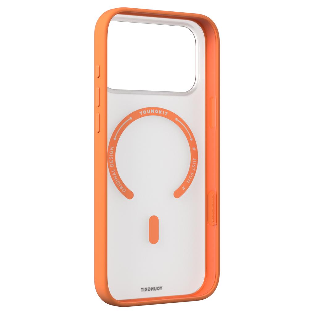 YOUNGKIT For iPhone 17 Pro Max Clear Case Compatible with MagSafe Shockproof TPU PC Phone Back Cover