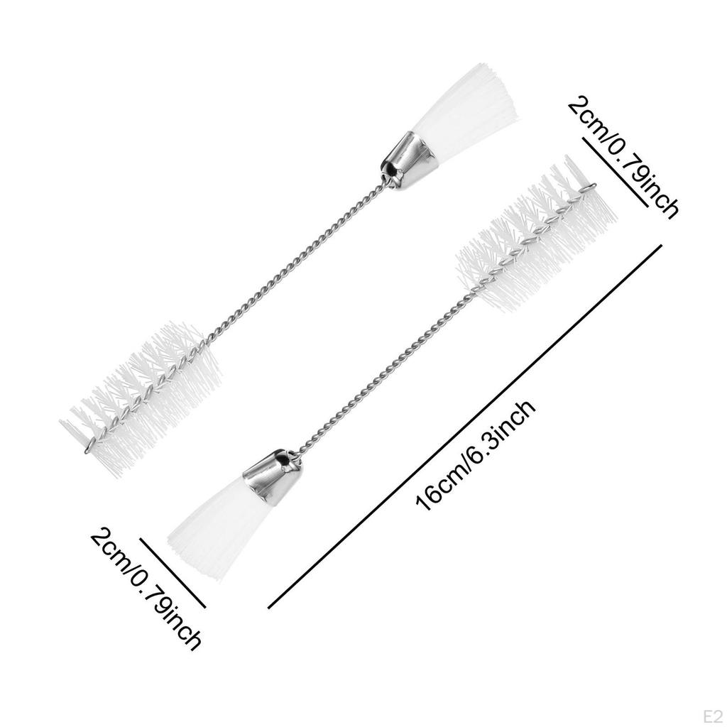 2 Stück Nähmaschinenreinigungsbürsten Zubehör Doppelkopf Praktisch Kompakt Saxophon