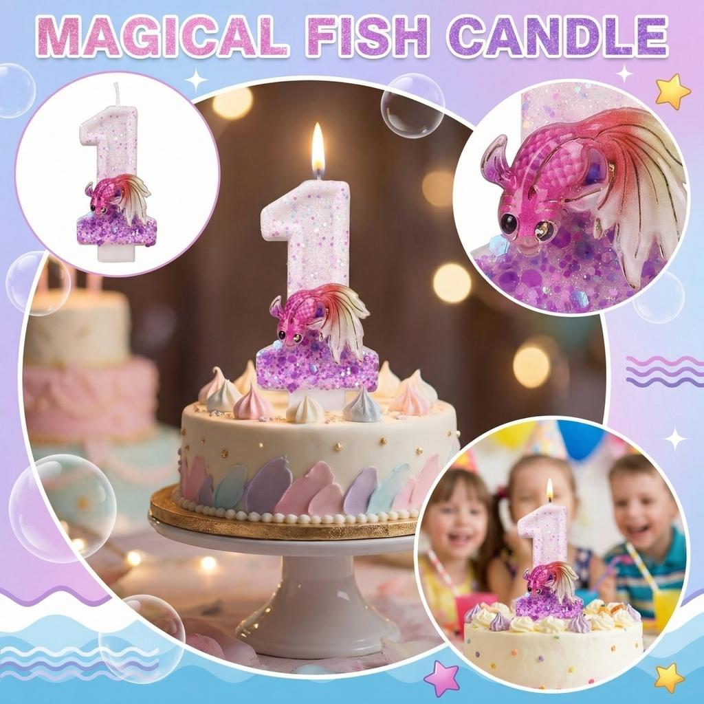 Fashion Cartoon Creative Birthday Candles Party Digital Candles